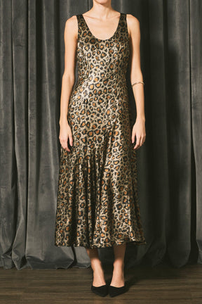 ENDLESS ROSE - Animal Print Maxi Dress - DRESSES available at Objectrare
