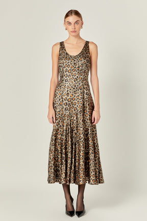 ENDLESS ROSE - Animal Print Maxi Dress - DRESSES available at Objectrare