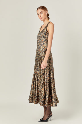 ENDLESS ROSE - Animal Print Maxi Dress - DRESSES available at Objectrare