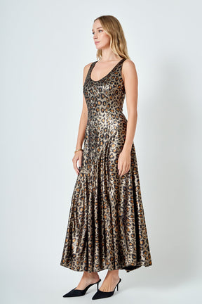 ENDLESS ROSE - Animal Print Maxi Dress - DRESSES available at Objectrare