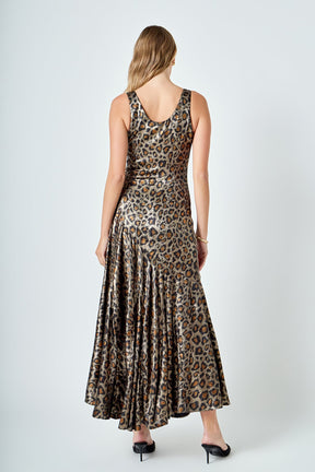 ENDLESS ROSE - Animal Print Maxi Dress - DRESSES available at Objectrare