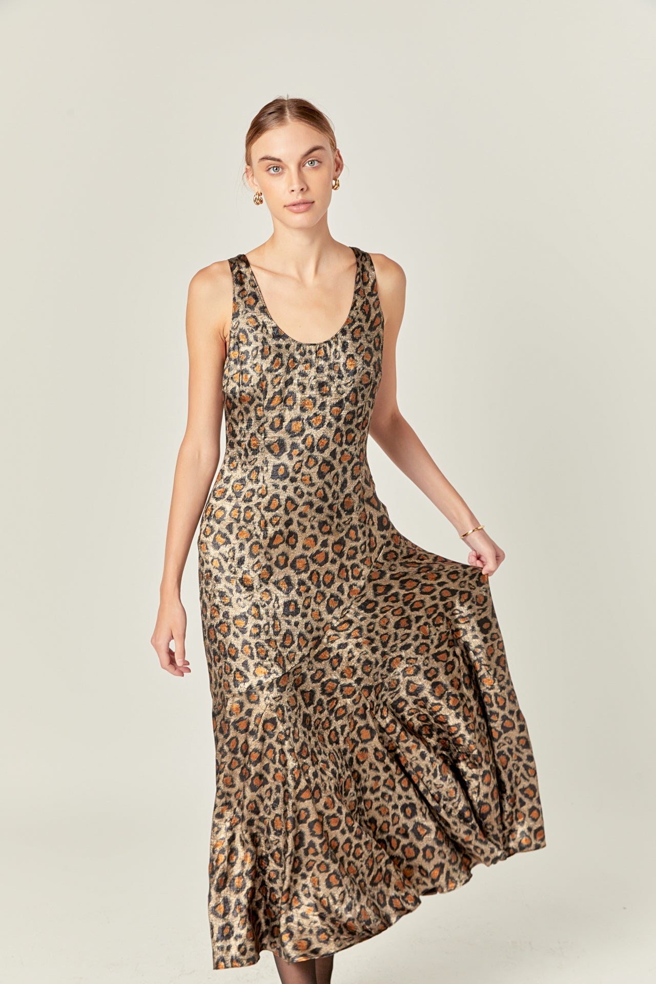 ENDLESS ROSE - Animal Print Maxi Dress - DRESSES available at Objectrare