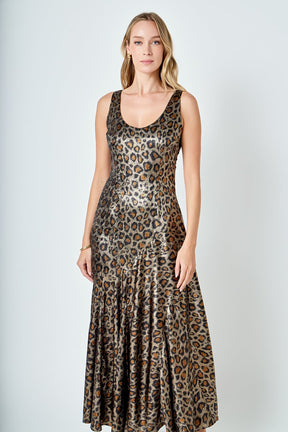 ENDLESS ROSE - Animal Print Maxi Dress - DRESSES available at Objectrare