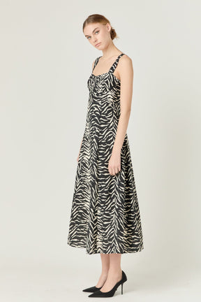 ENDLESS ROSE - Endless Rose - Animal Print Maxi Dress - DRESSES available at Objectrare