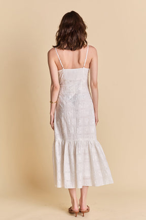 ENDLESS ROSE - Embroidered Sequins Maxi Dress - DRESSES available at Objectrare