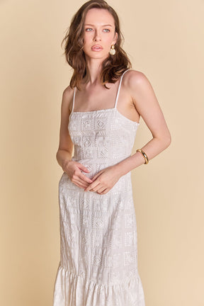 ENDLESS ROSE - Embroidered Sequins Maxi Dress - DRESSES available at Objectrare