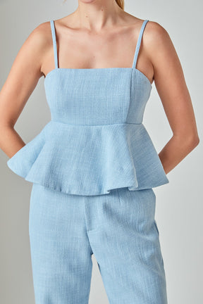 ENDLESS ROSE - Tweed Baby doll Top - CAMI TOPS & TANK available at Objectrare