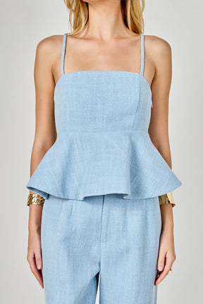 ENDLESS ROSE - Tweed Baby doll Top - CAMI TOPS & TANK available at Objectrare