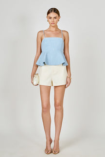 ENDLESS ROSE - Tweed Baby doll Top - CAMI TOPS & TANK available at Objectrare