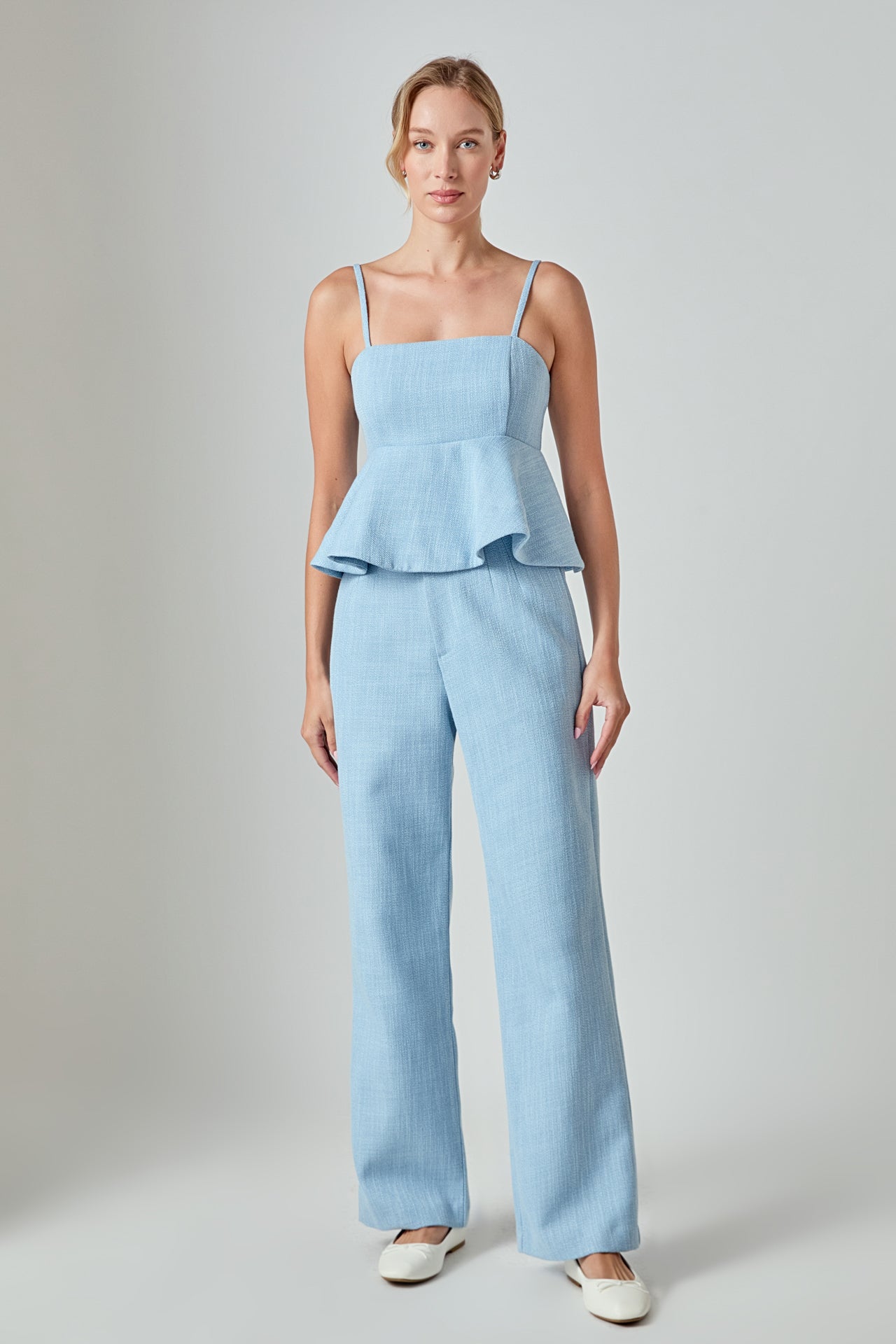 ENDLESS ROSE - Tweed Relaxed Pants - BOTTOMS available at Objectrare