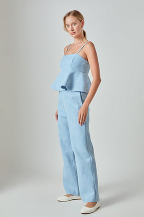 ENDLESS ROSE - Tweed Relaxed Pants - BOTTOMS available at Objectrare