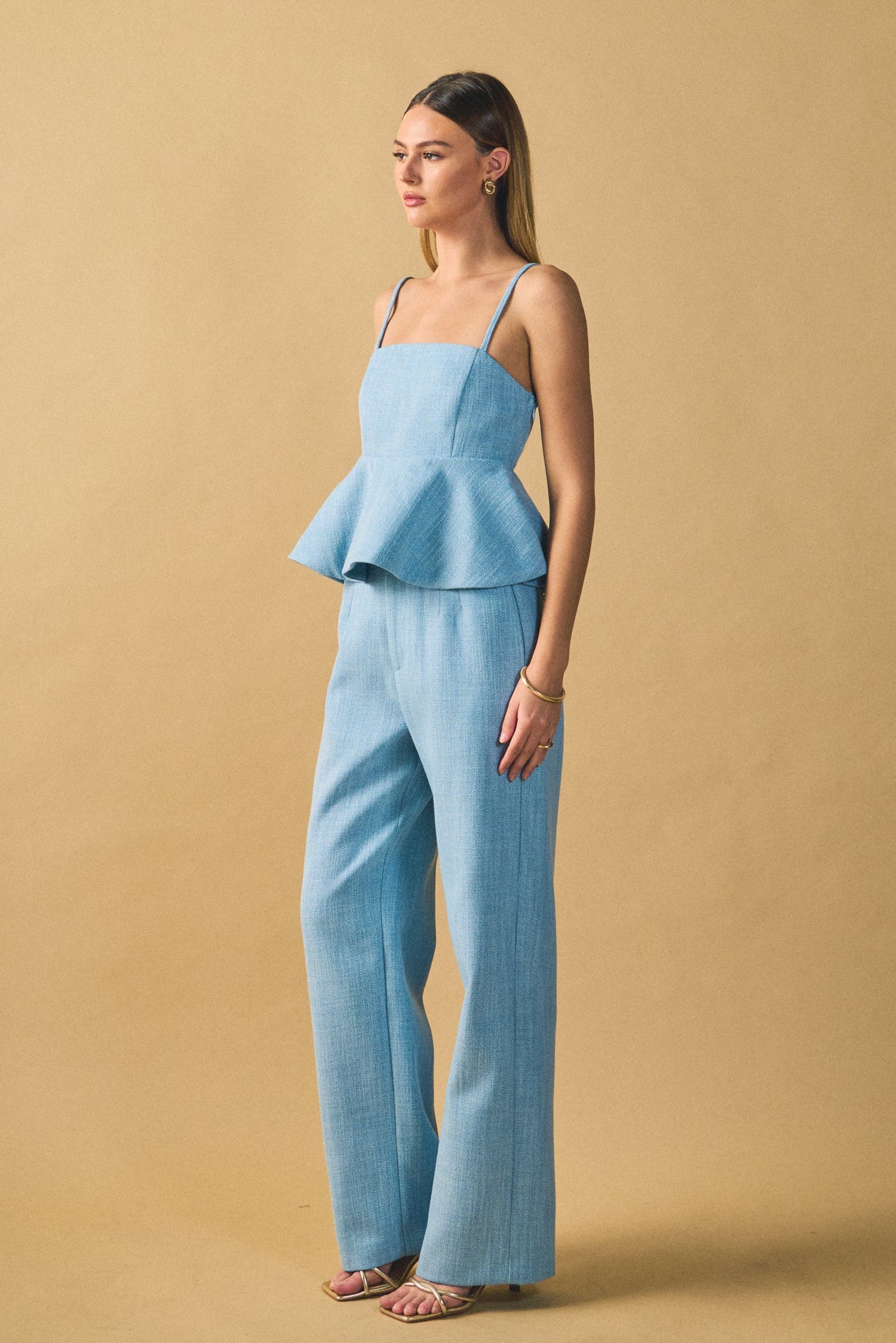 ENDLESS ROSE - Tweed Relaxed Pants - BOTTOMS available at Objectrare