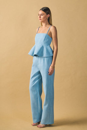 ENDLESS ROSE - Tweed Relaxed Pants - BOTTOMS available at Objectrare