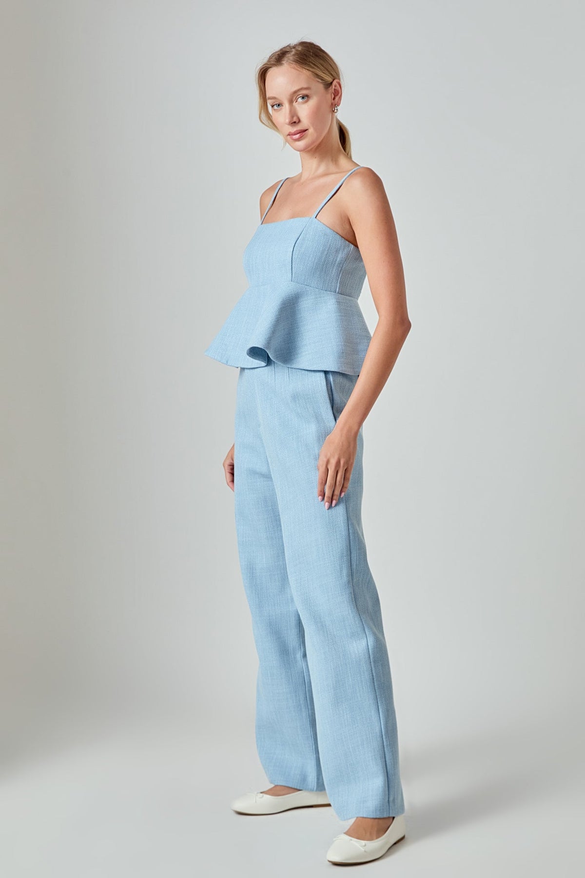 ENDLESS ROSE - Tweed Relaxed Pants - BOTTOMS available at Objectrare