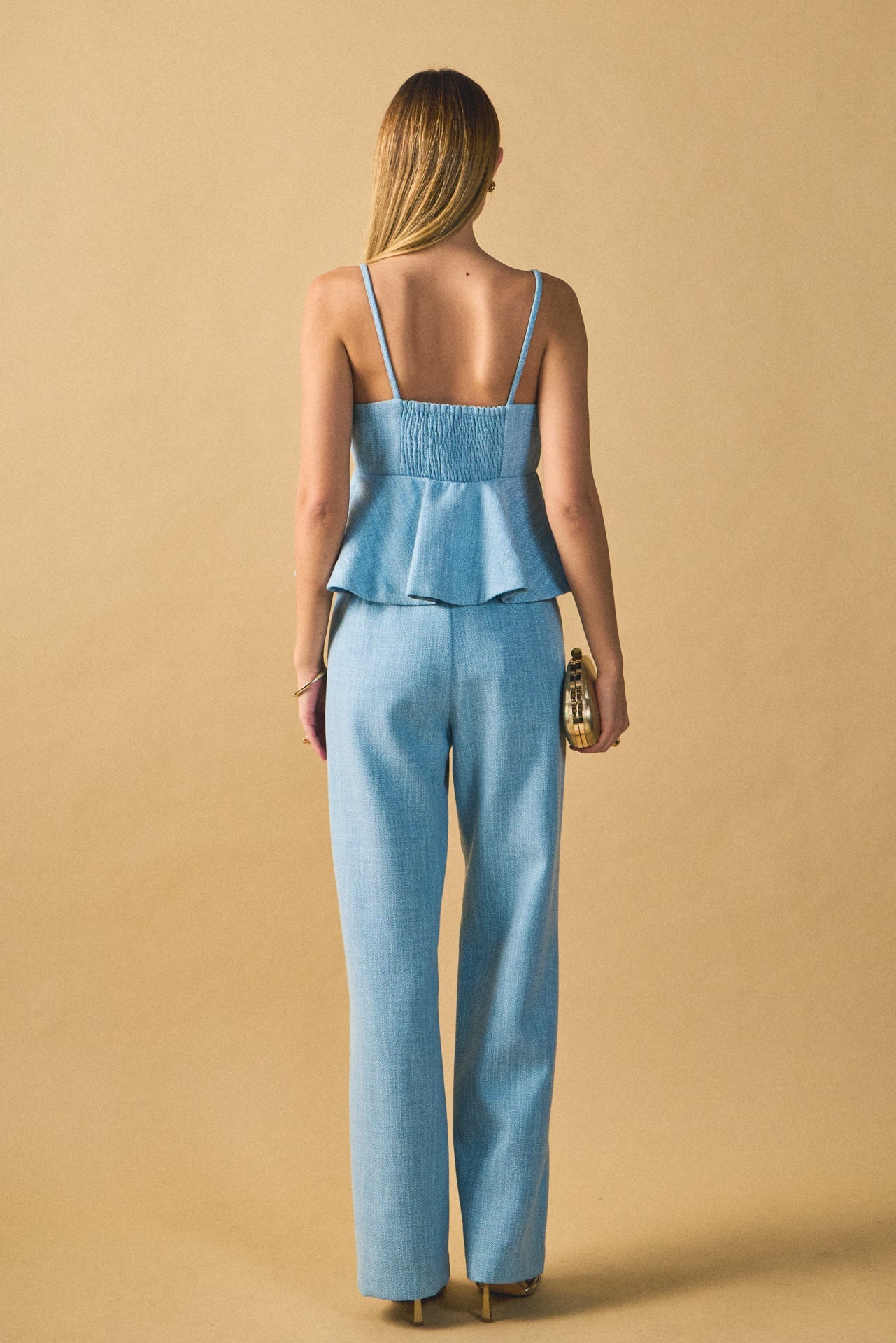 ENDLESS ROSE - Tweed Relaxed Pants - BOTTOMS available at Objectrare