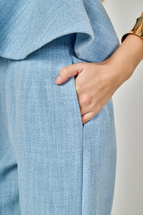 ENDLESS ROSE - Tweed Relaxed Pants - BOTTOMS available at Objectrare