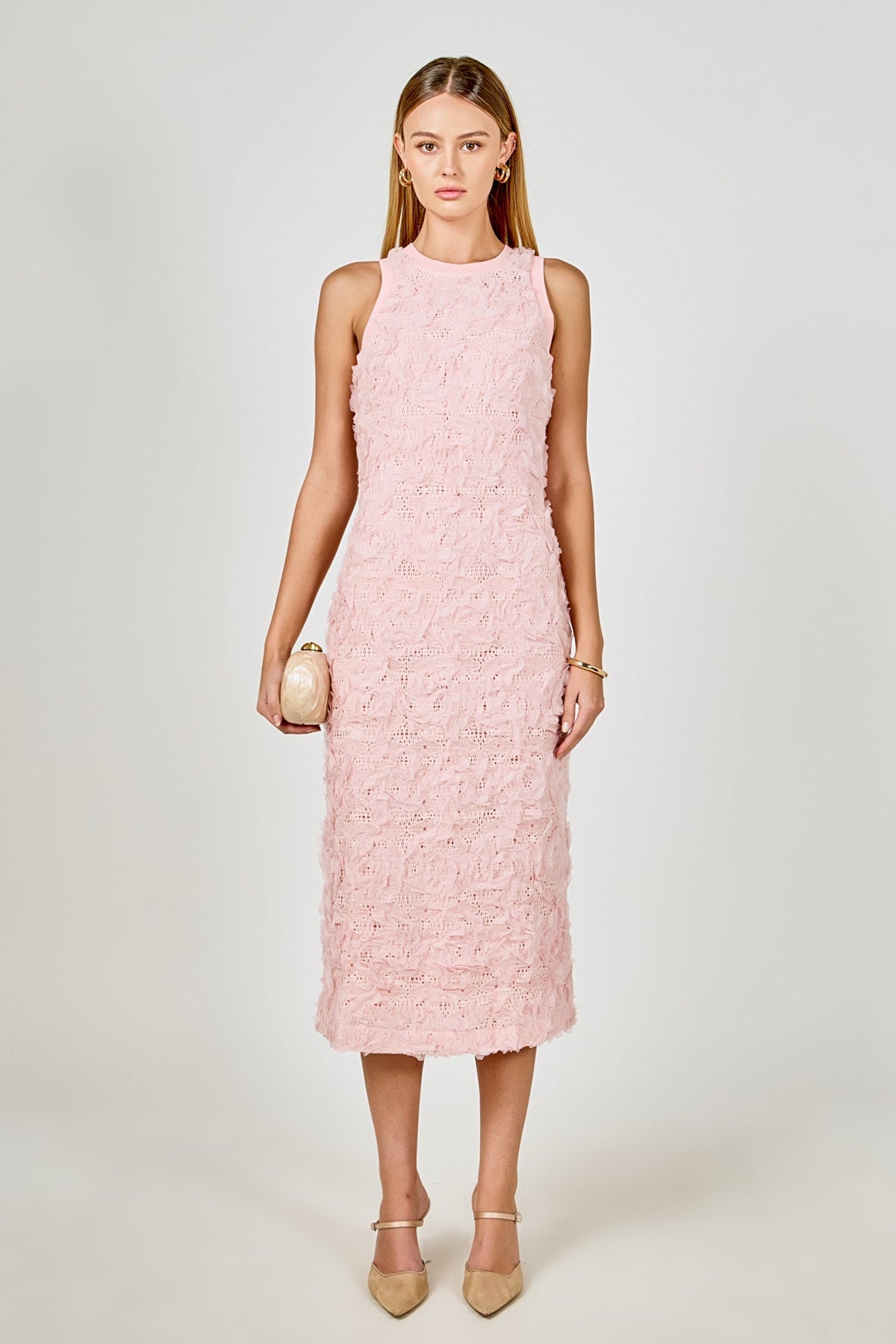 ENDLESS ROSE - Floral Applique Maxi Dress - DRESSES available at Objectrare