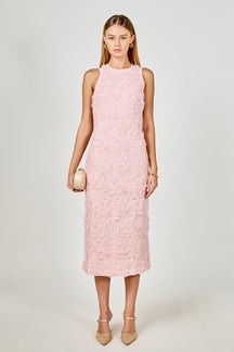 ENDLESS ROSE - Floral Applique Maxi Dress - DRESSES available at Objectrare