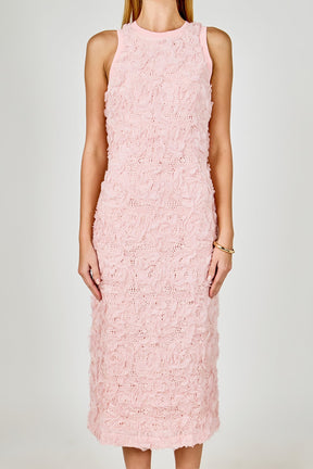 ENDLESS ROSE - Floral Applique Maxi Dress - DRESSES available at Objectrare