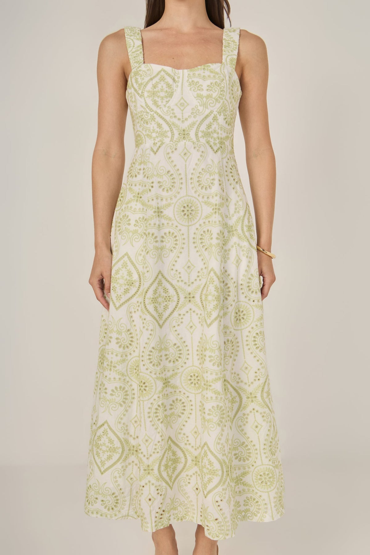 ENDLESS ROSE - Eyelet Maxi Dress - DRESSES available at Objectrare