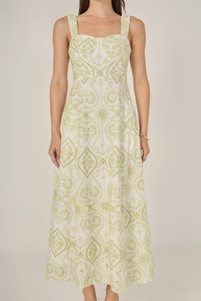 ENDLESS ROSE - Eyelet Maxi Dress - DRESSES available at Objectrare