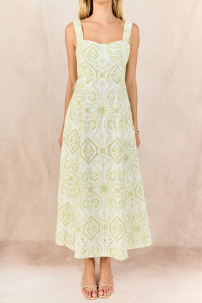 Eyelet Maxi Dress