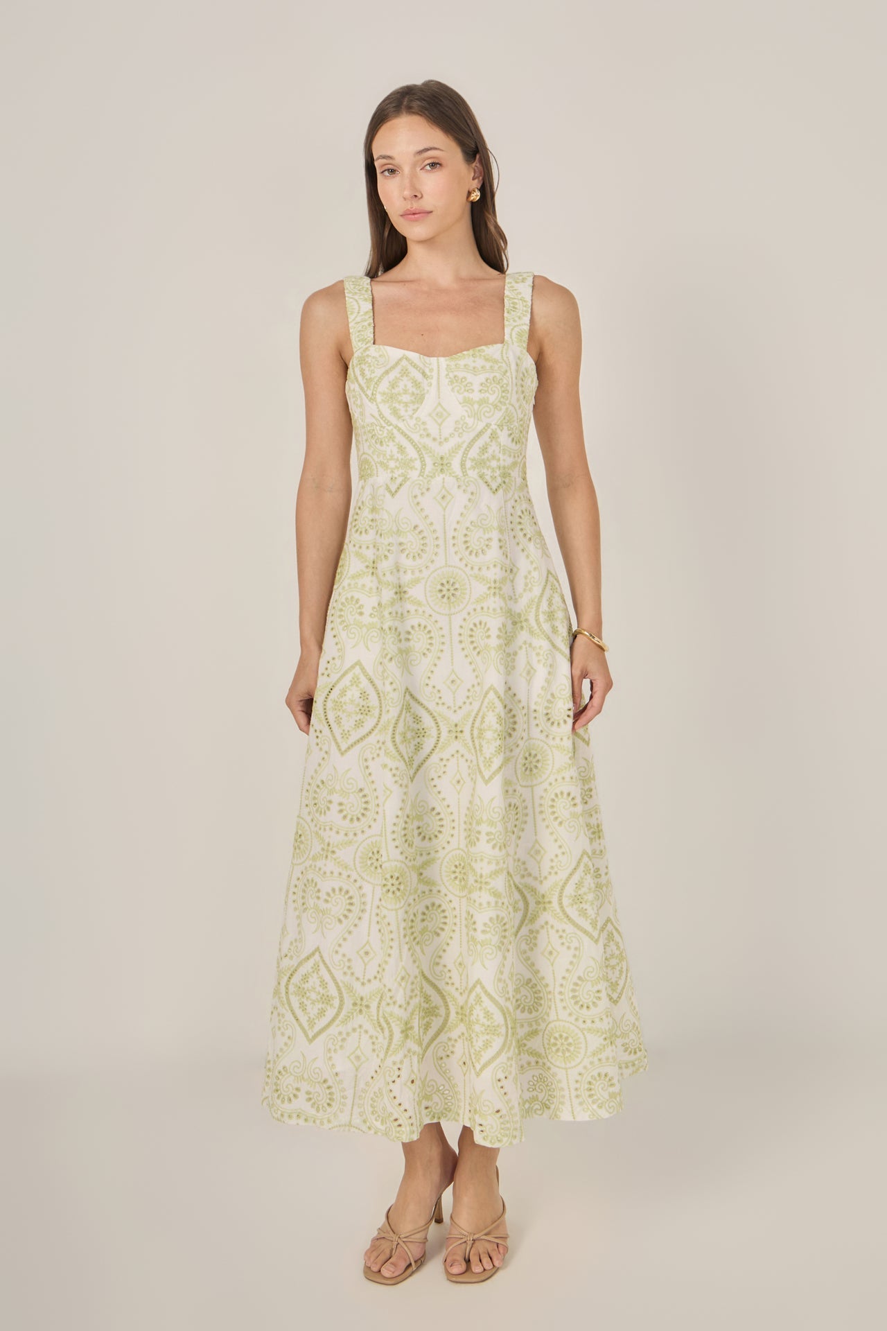 ENDLESS ROSE - Eyelet Maxi Dress - DRESSES available at Objectrare