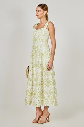 Eyelet Maxi Dress