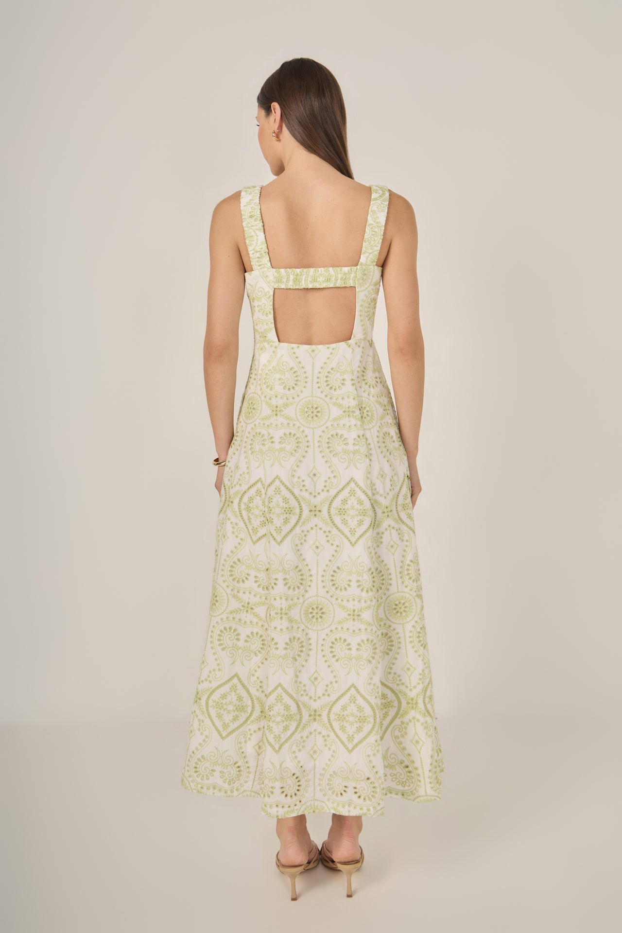 ENDLESS ROSE - Eyelet Maxi Dress - DRESSES available at Objectrare