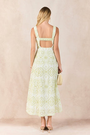 Eyelet Maxi Dress