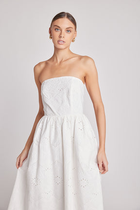 Eyelet Maxi Dress