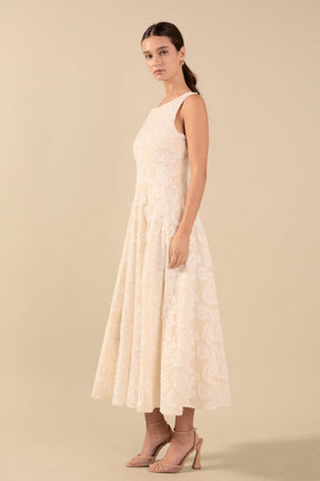 ENDLESS ROSE - Denali Floral Embroidered Sleeveless Midi Dress - DRESSES available at Objectrare