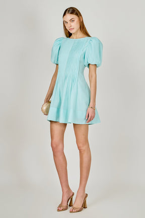 ENDLESS ROSE - Pintuck Mini Dress - DRESSES available at Objectrare