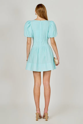 ENDLESS ROSE - Pintuck Mini Dress - DRESSES available at Objectrare