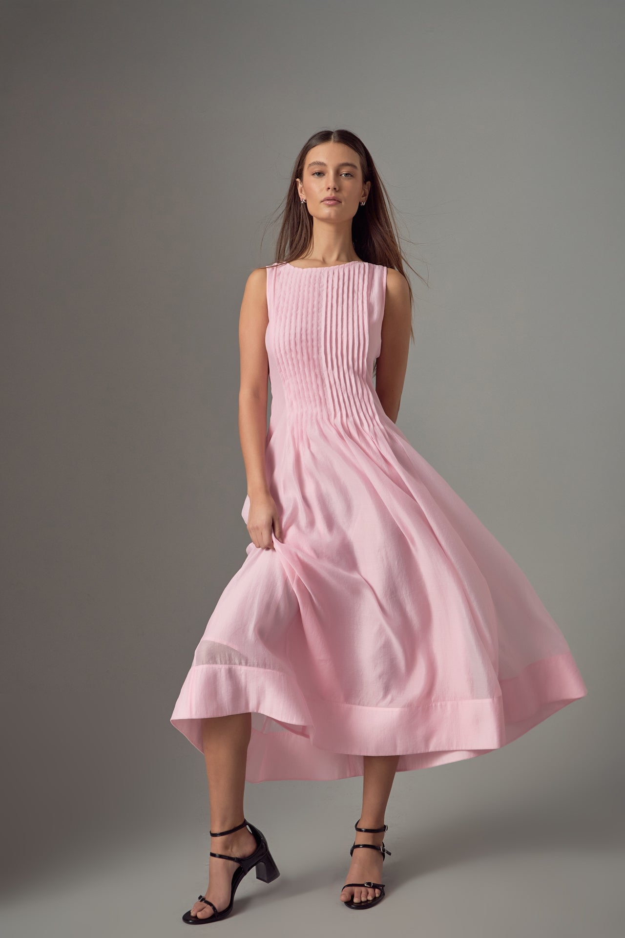 ENDLESS ROSE - Endless Rose - Annabelle Pintuck Midi Dress - DRESSES available at Objectrare