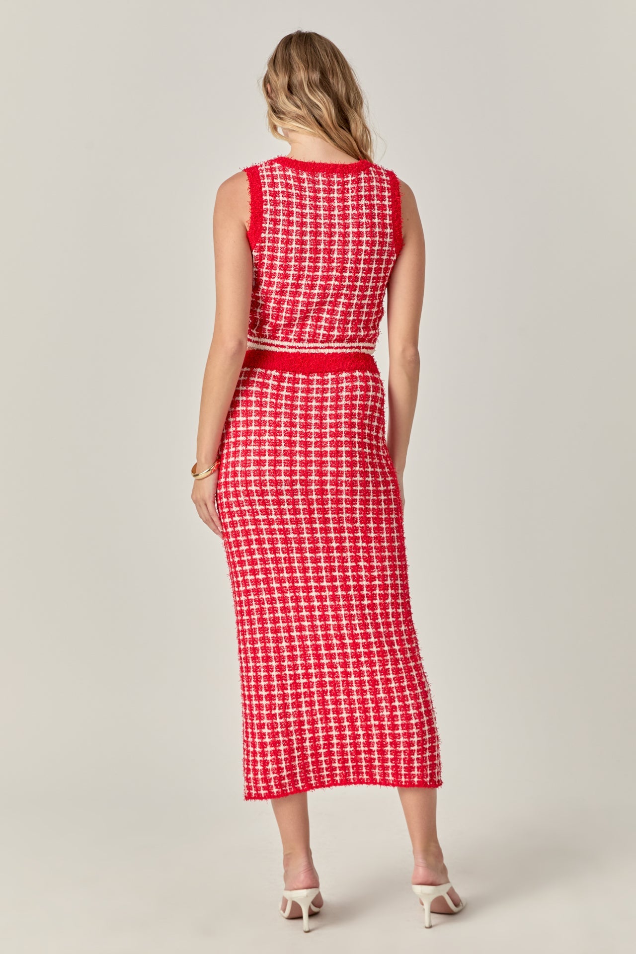 ENDLESS ROSE - Check Maxi Skirt - SKIRTS available at Objectrare