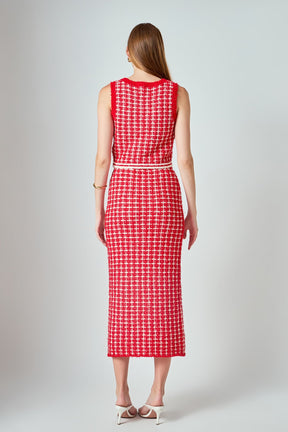 ENDLESS ROSE - Check Maxi Skirt - SKIRTS available at Objectrare