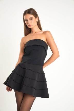 ENDLESS ROSE - Pearl Trim Circle Skirt - SKIRTS available at Objectrare