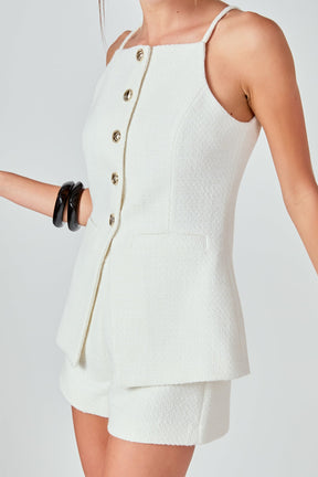 ENDLESS ROSE - Jacqueline Tweed Shorts - SHORTS available at Objectrare