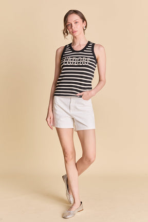 J'adore Striped Tank