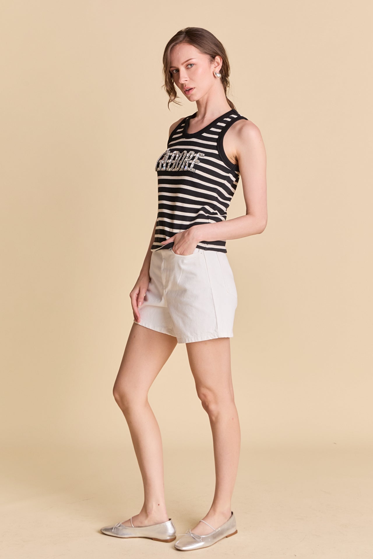 J'adore Striped Tank