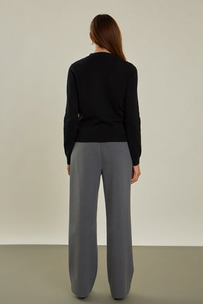 ENDLESS ROSE - Knit Cardigan with Cross Over Buttons - JACKETS available at Objectrare