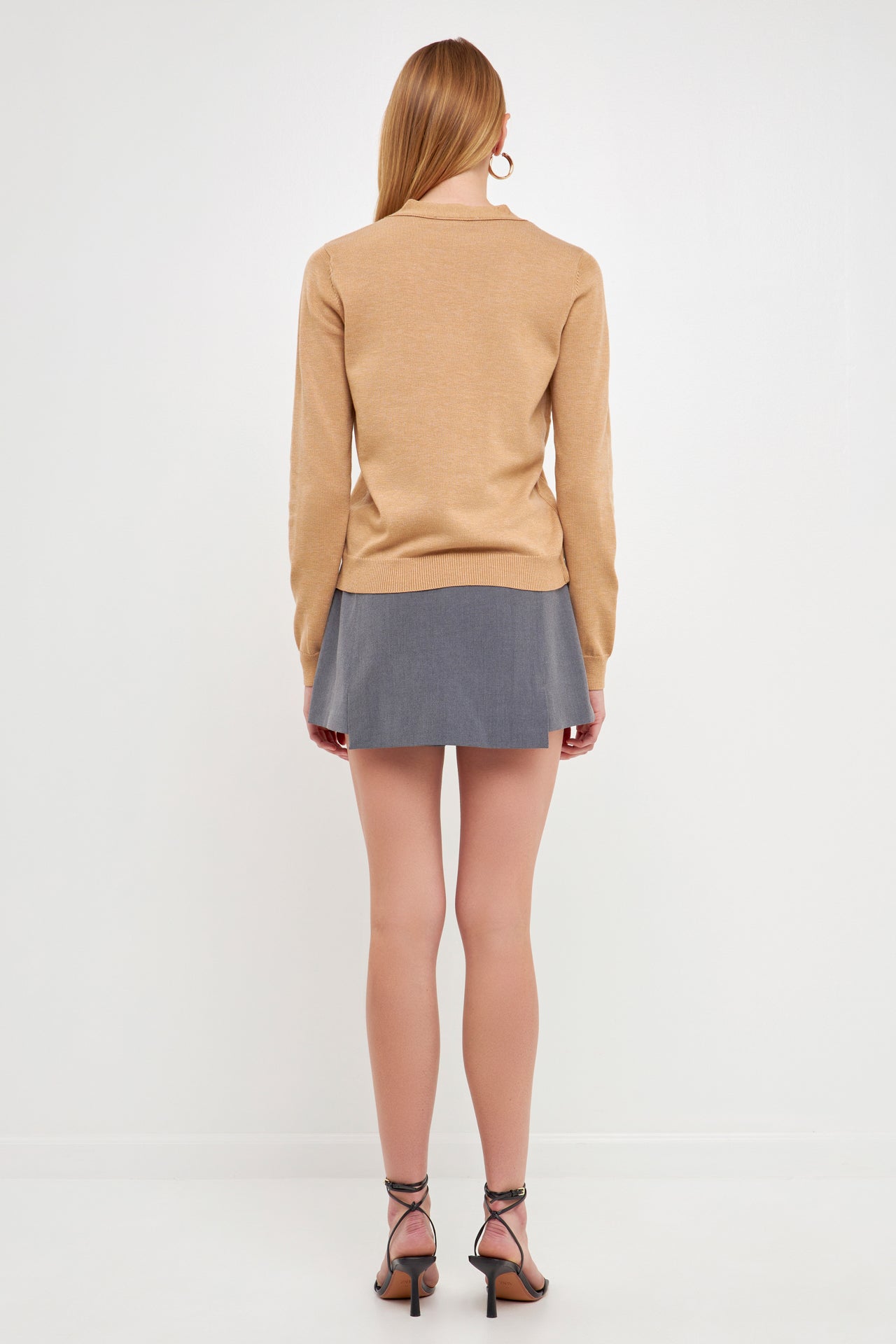 ENDLESS ROSE - Knit Cardigan with Cross Over Buttons - JACKETS available at Objectrare