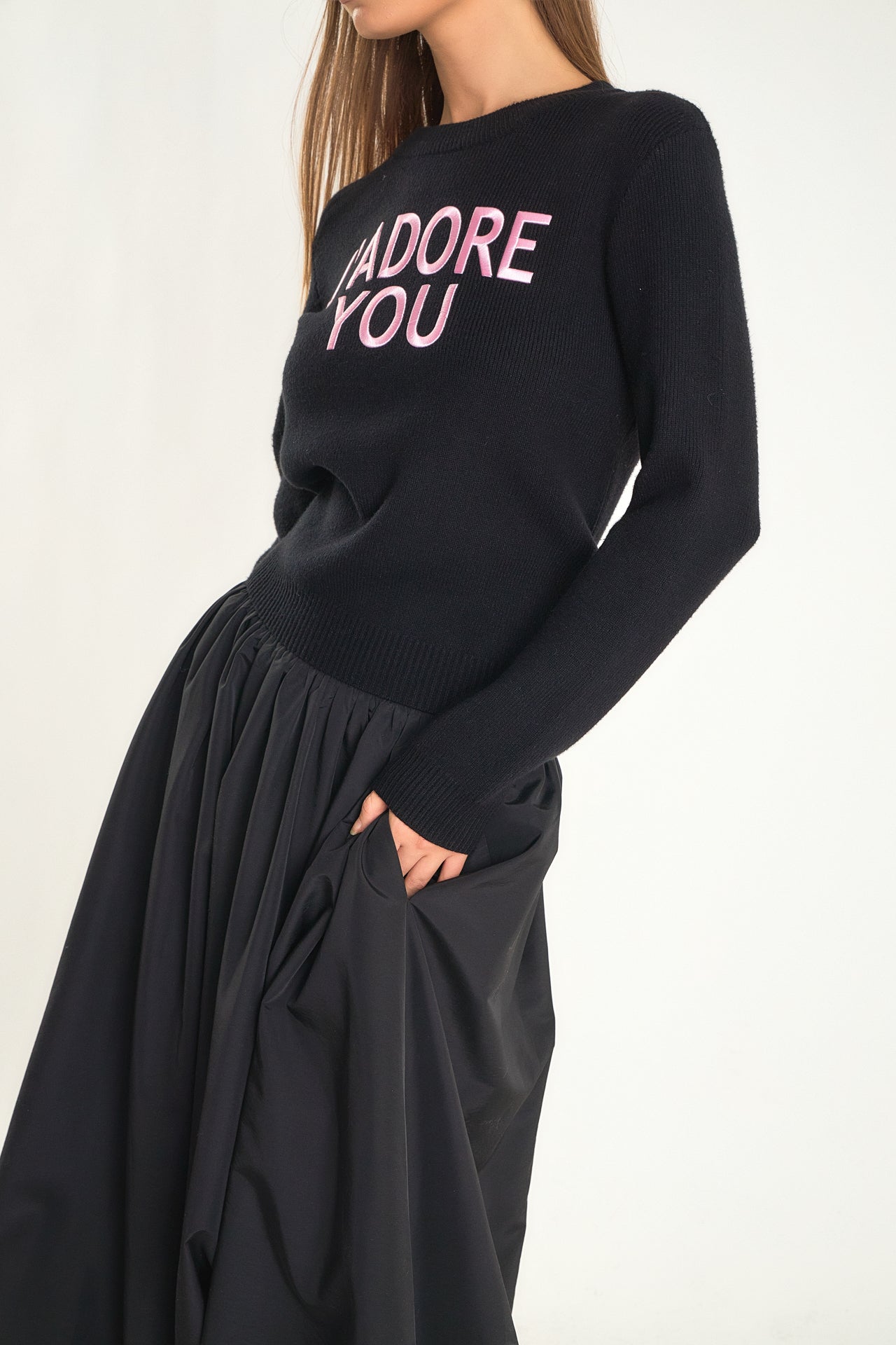 ENDLESS ROSE - J'adore You Sweater - SWEATERS & KNITS available at Objectrare