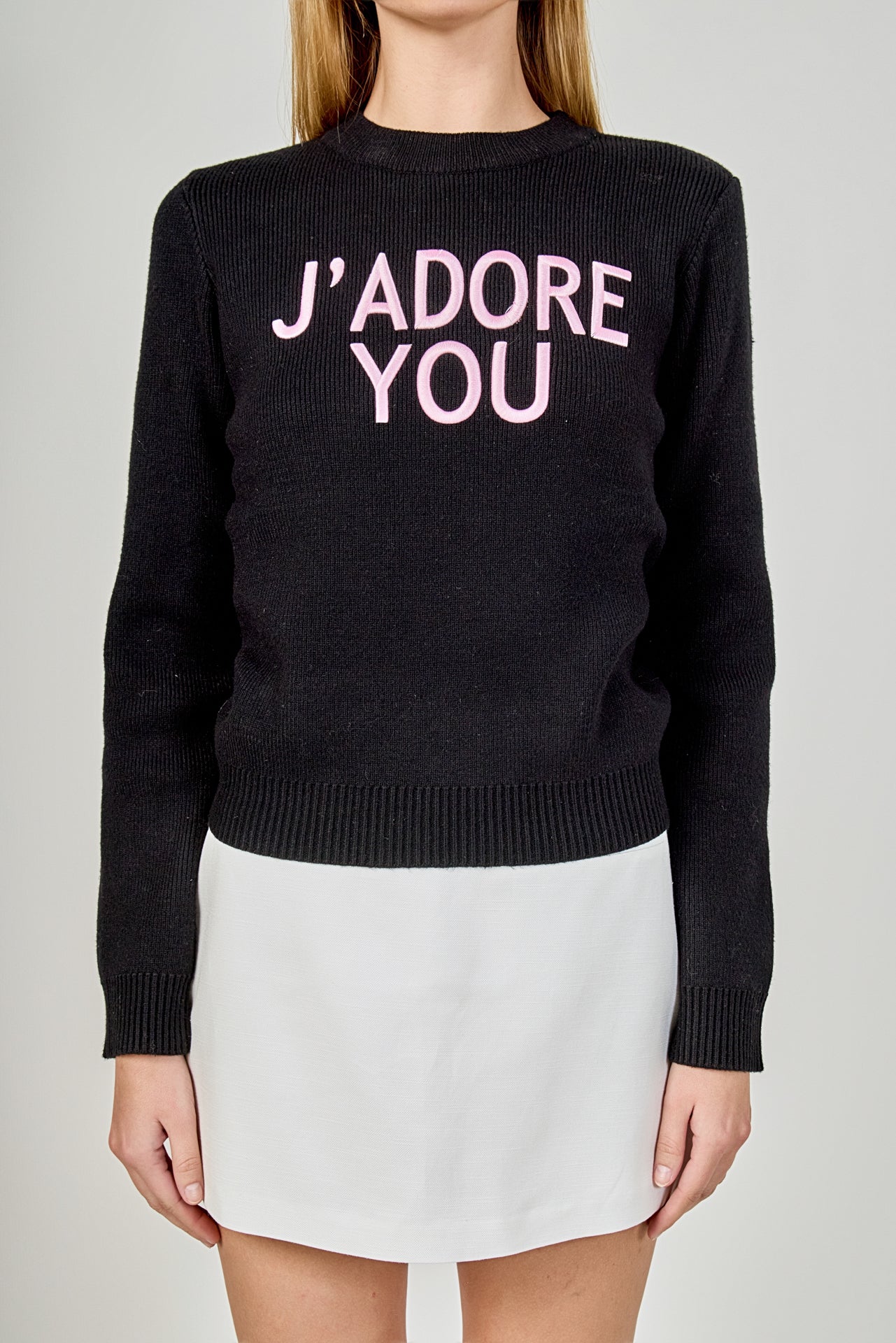ENDLESS ROSE - J'adore You Sweater - SWEATERS & KNITS available at Objectrare