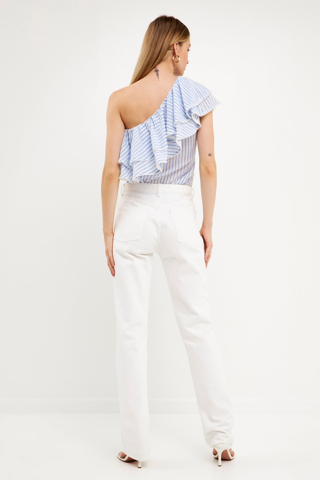 ENDLESS ROSE - Endless Rose - One Shoulder Stripe Top - TOPS available at Objectrare