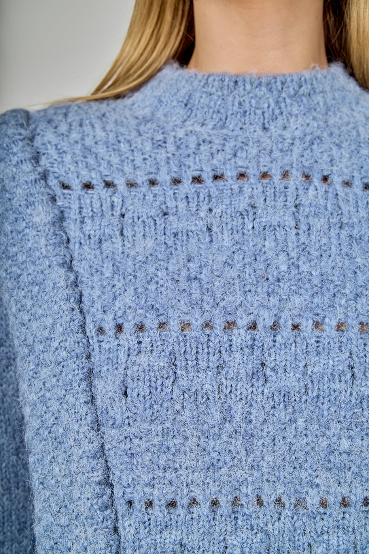 ENDLESS ROSE - Chunky Wool Knit Detailed Sweater - SWEATERS & KNITS available at Objectrare