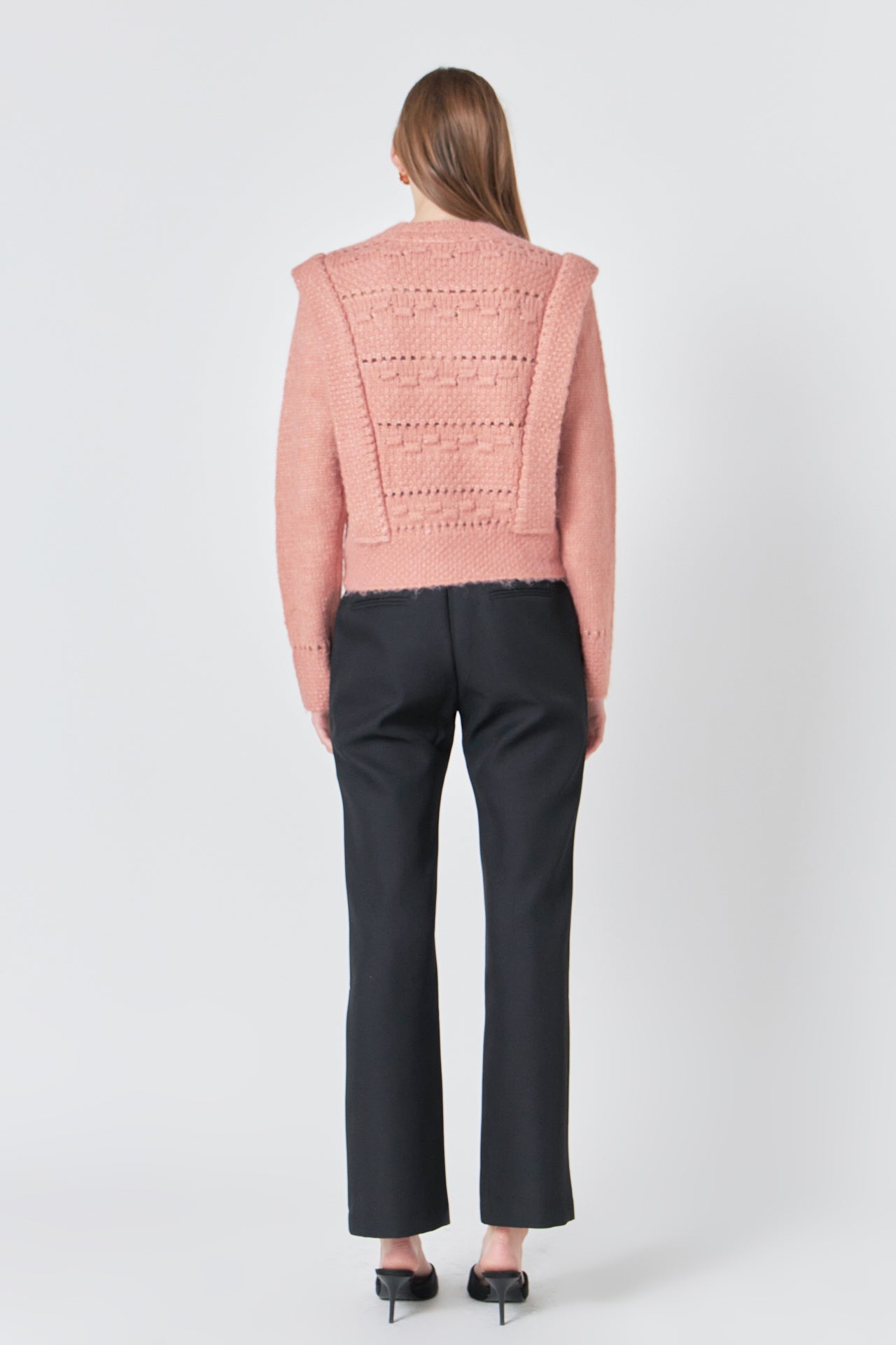 ENDLESS ROSE - Chunky Wool Knit Detailed Sweater - SWEATERS & KNITS available at Objectrare
