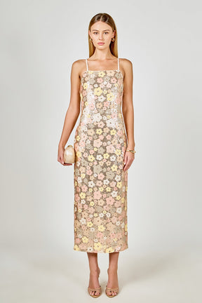 ENDLESS ROSE - Sequin Midi Dress - DRESSES available at Objectrare