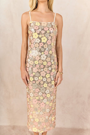 ENDLESS ROSE - Sequin Midi Dress - DRESSES available at Objectrare